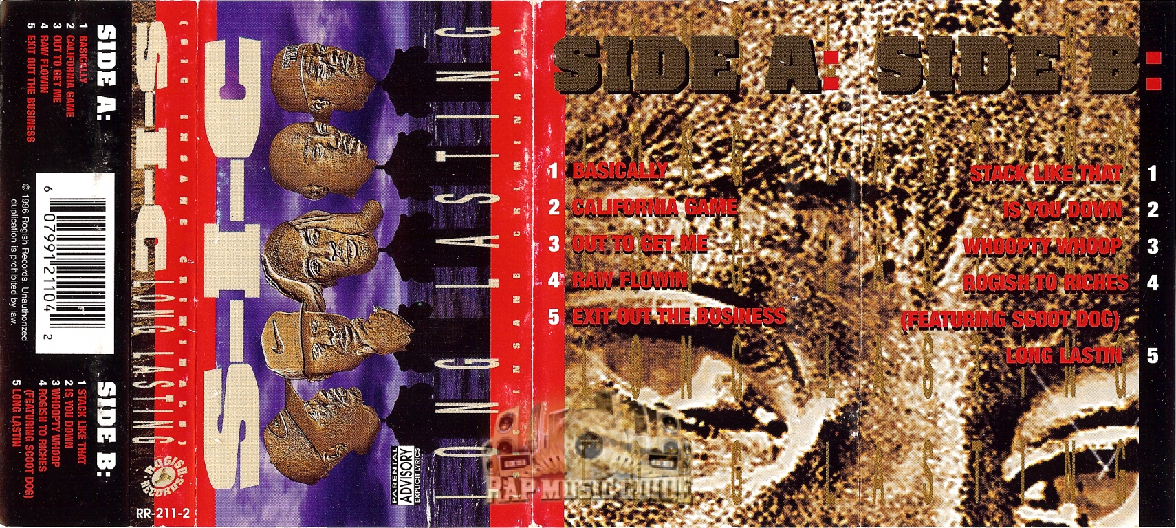 S-I-C - Long Lasting: Cassette Tape | Rap Music Guide